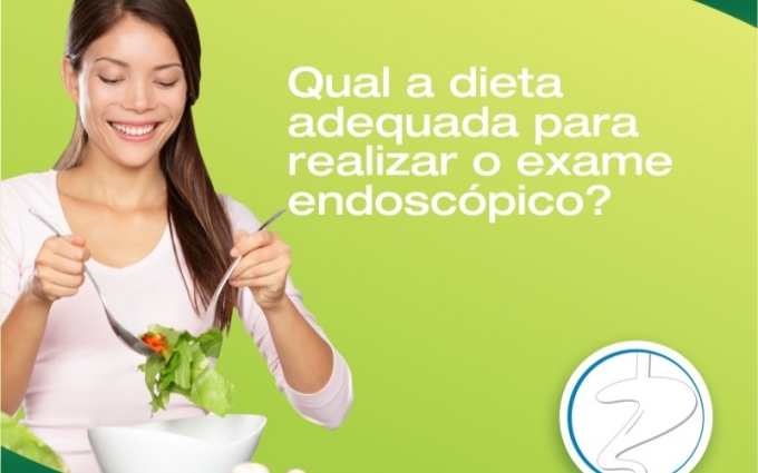 Qual a dieta indicada antes de realizar o exame endoscópico?